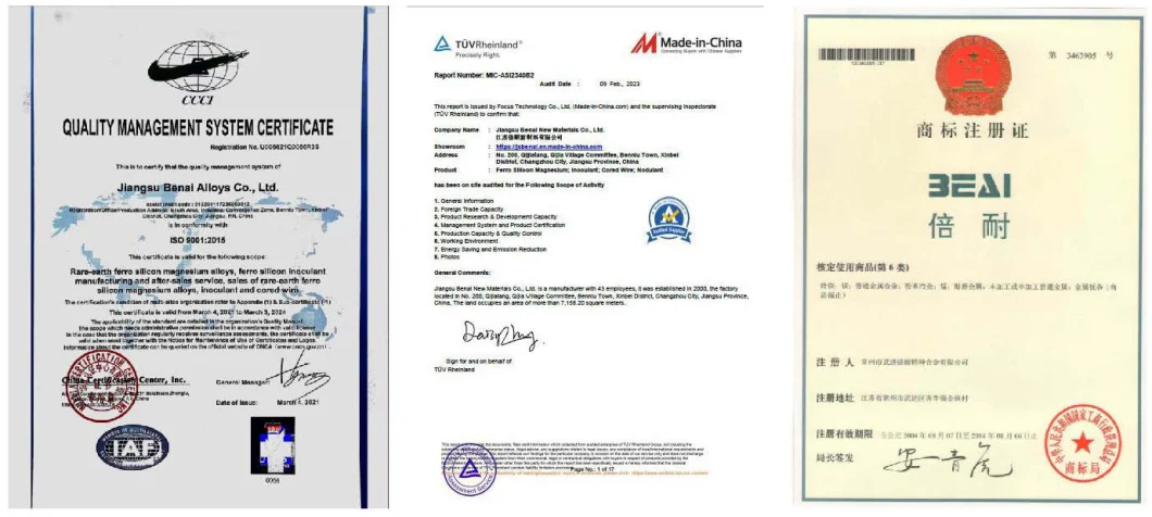 Ferro Silicon Zirconium Fesizr/Simnzr Inoculant in Cast Iron Foundry Raw Materials